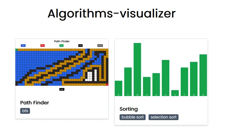 Algorithm Visualizer preview